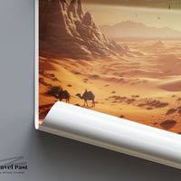 Sahara Poster | Morocco Wall Art | Africa Decor