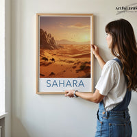 Sahara Poster | Morocco Wall Art | Africa Decor