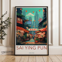 Sai Ying Pun Poster - Hong Kong Wall Art
