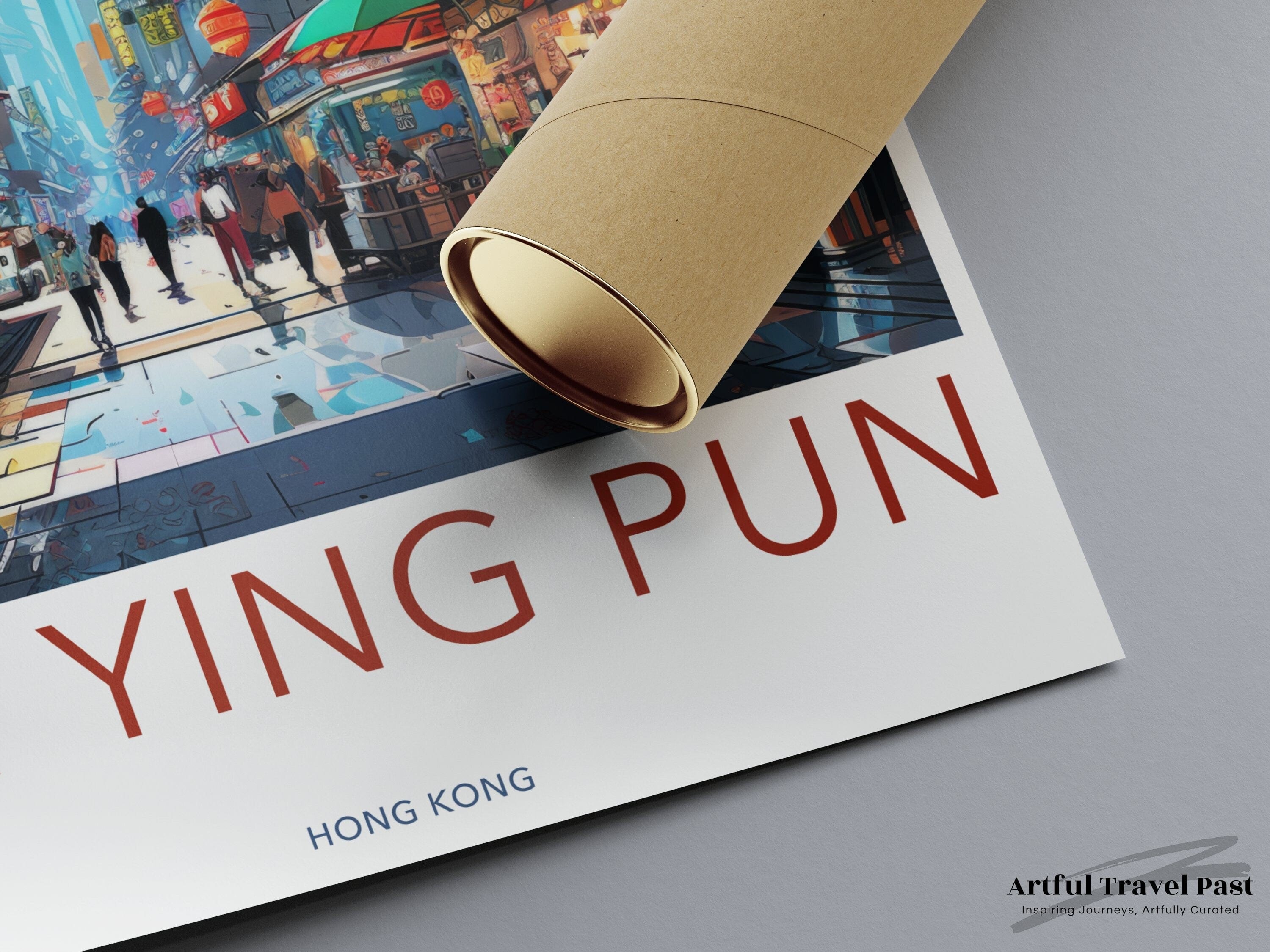 Sai Ying Pun Poster | Hong Kong Wall Art | Asia Decor