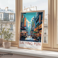 Sai Ying Pun Poster | Hong Kong Wall Art | Asia Decor