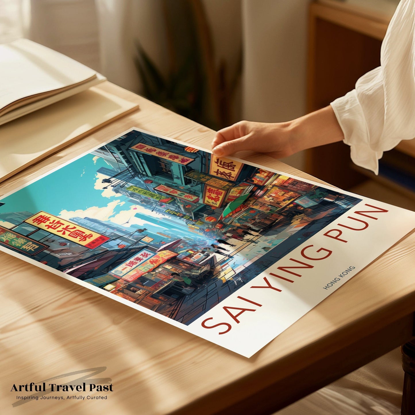 Sai Ying Pun Poster | Hong Kong Wall Art | Asia Decor
