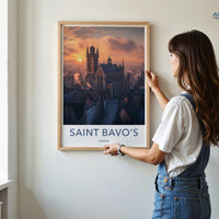 Saint Bavo’s Poster - Belgium Wall Art