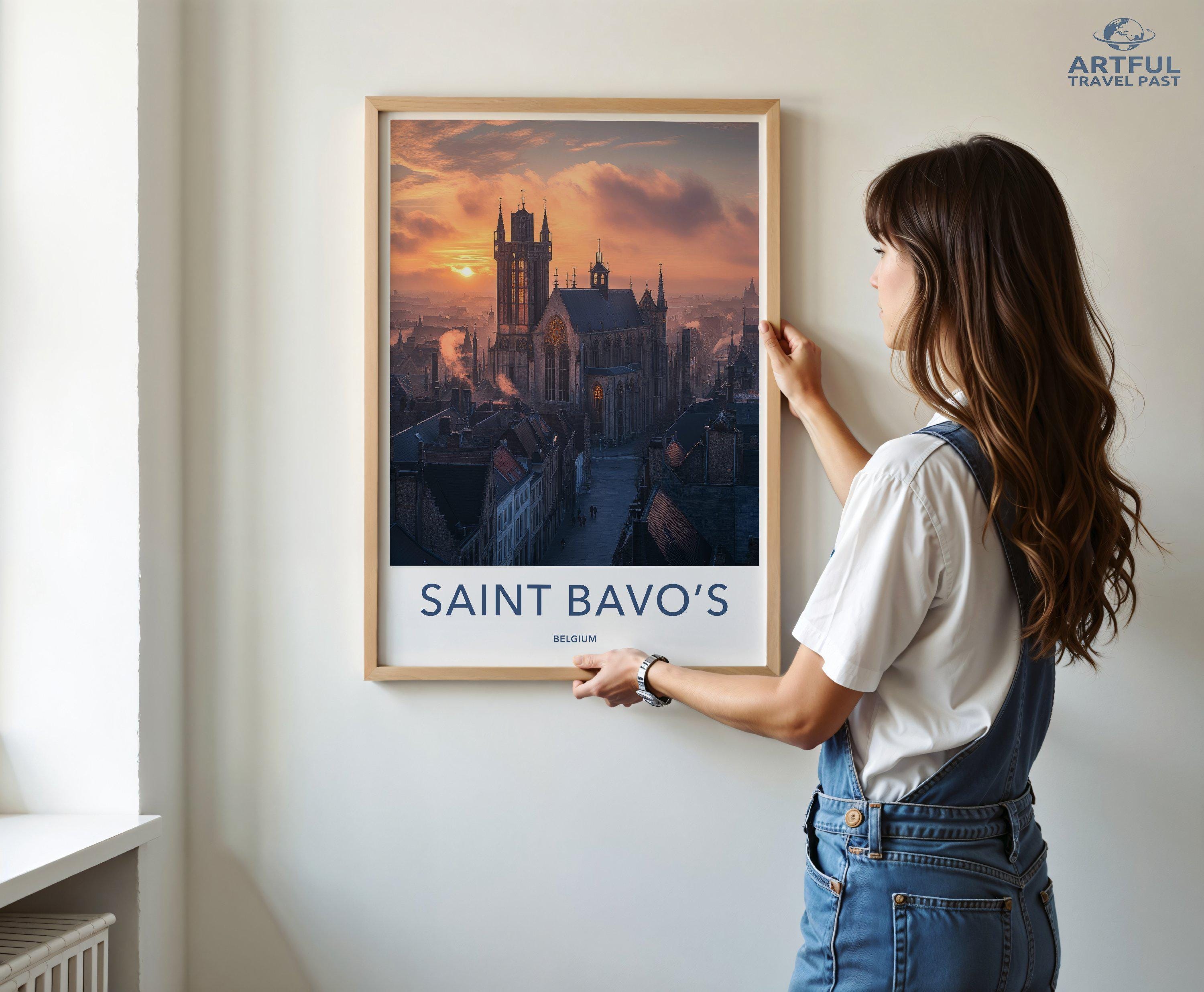 Saint Bavo’s Poster - Belgium Wall Art