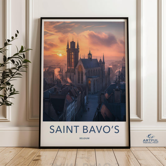 Saint Bavo’s Poster - Belgium Wall Art