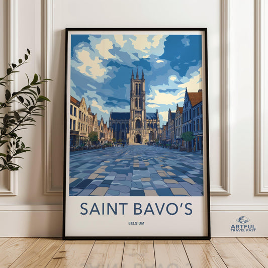 Saint Bavo’s Poster - Belgium Wall Art