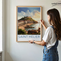 Saint Helier Poster - Jersey Wall Art