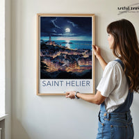 Saint Helier Poster | Jersey Wall Art | UK Decor