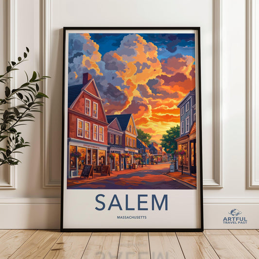 Salem Poster - Massachusetts Wall Art
