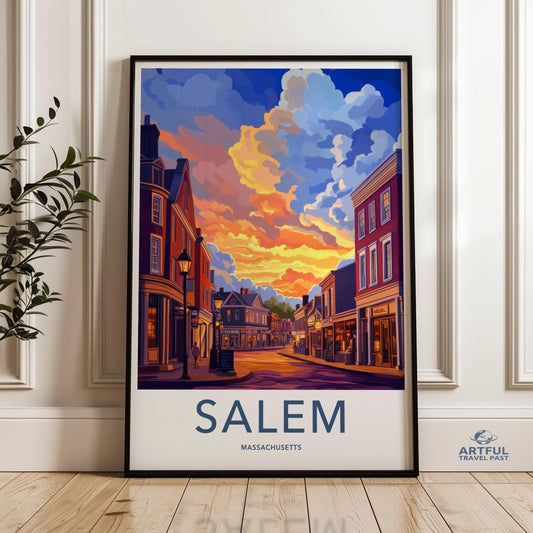 Salem Poster - Massachusetts Wall Art