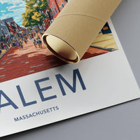 Salem Poster | Massachusetts Wall Art | America Decor