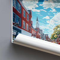 Salem Poster | Massachusetts Wall Art | America Decor