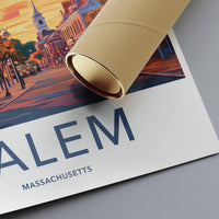 Salem Poster | Massachusetts Wall Art | America Decor