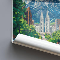 Salt Lake City  Poster - Utah Wall Art