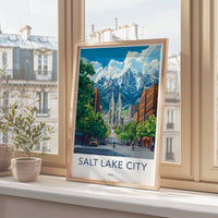 Salt Lake City  Poster - Utah Wall Art