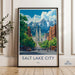 Salt Lake City  Poster - Utah Wall Art