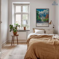 Salt Lake City  Poster - Utah Wall Art