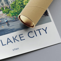 Salt Lake City  Poster - Utah Wall Art