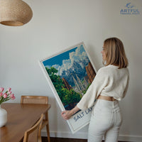 Salt Lake City  Poster - Utah Wall Art