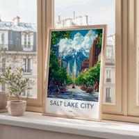 Salt Lake City  Poster - Utah Wall Art