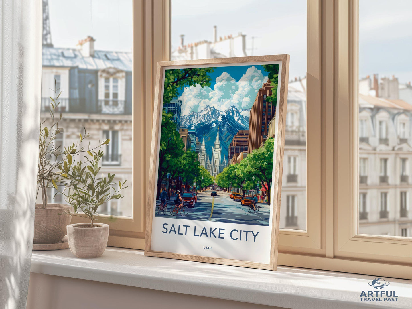 Salt Lake City  Poster - Utah Wall Art