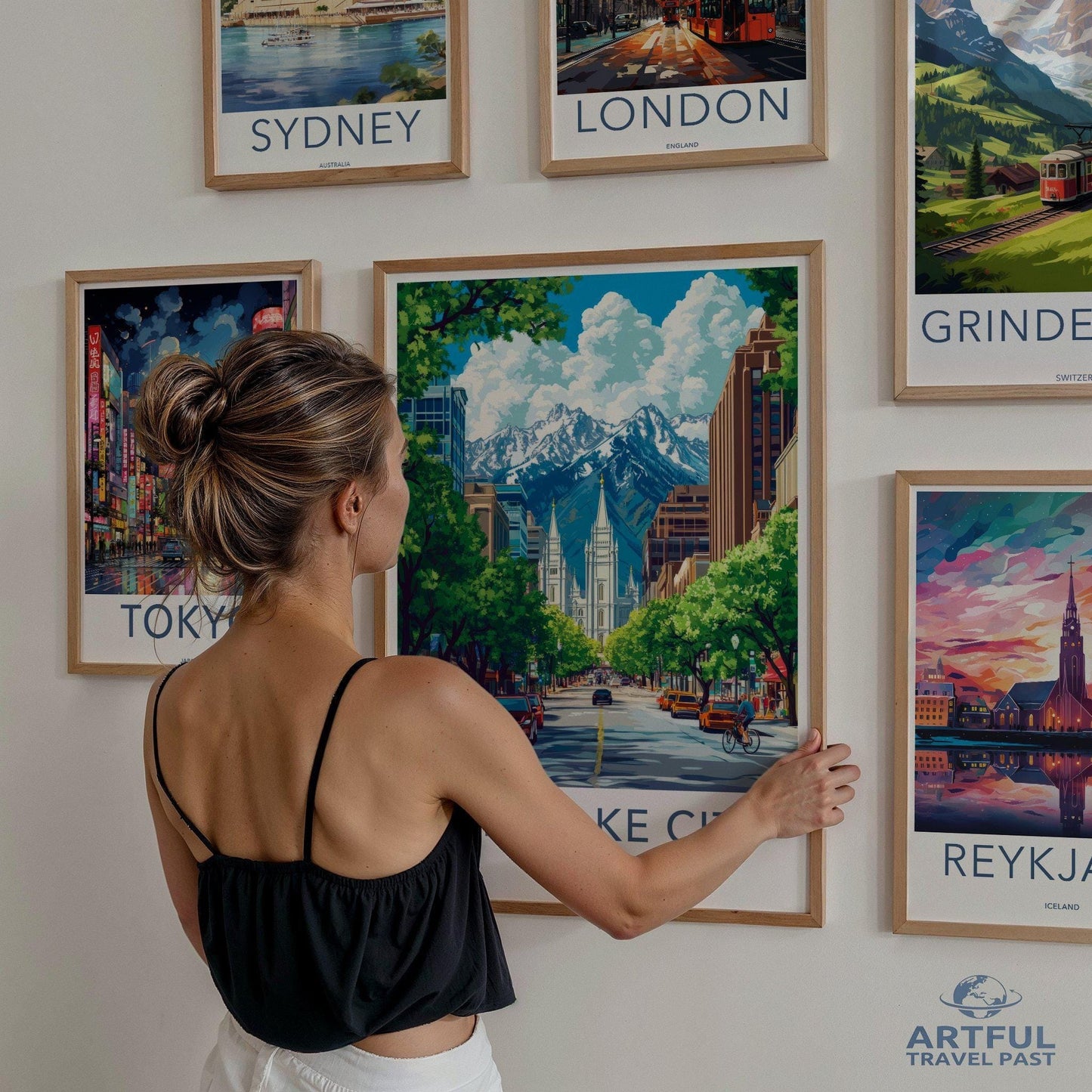 Salt Lake City  Poster - Utah Wall Art