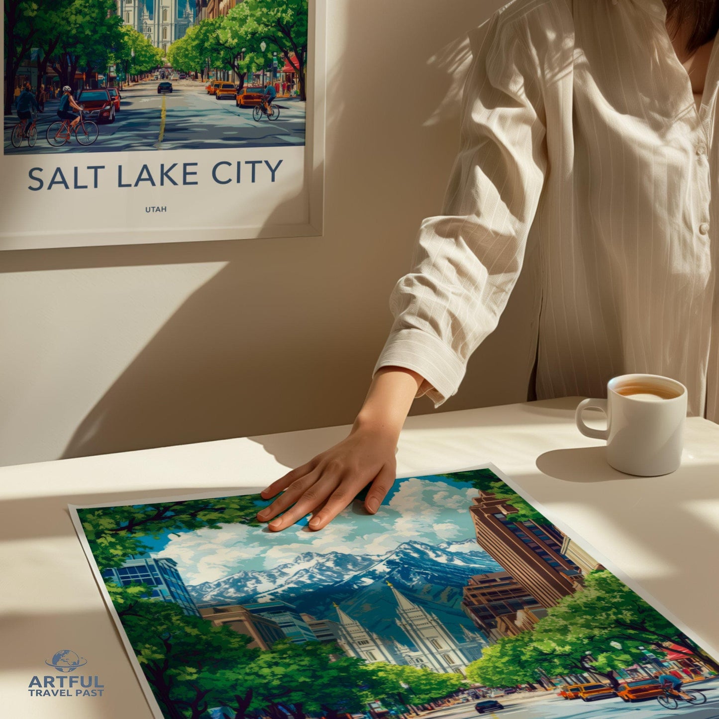 Salt Lake City  Poster - Utah Wall Art