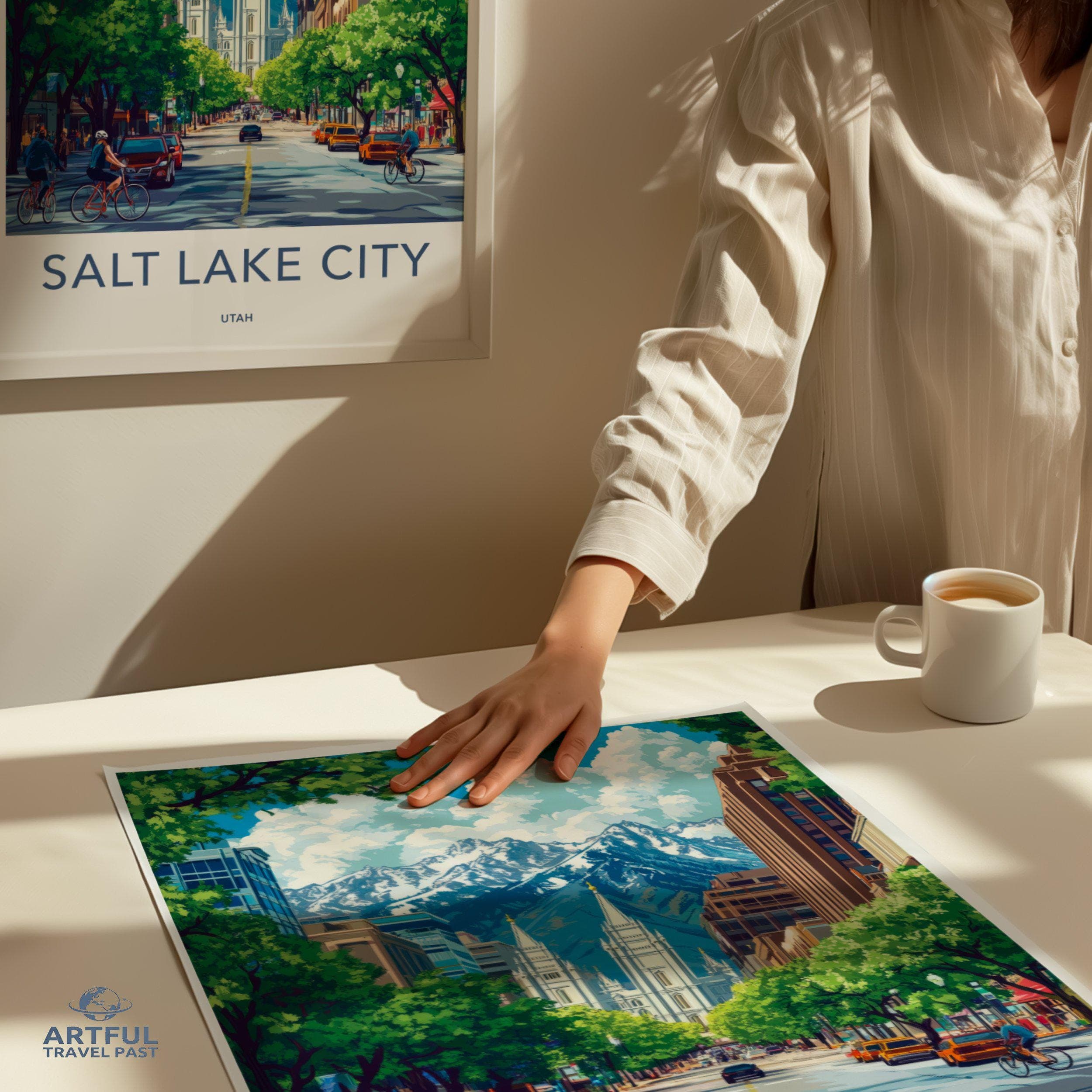 Salt Lake City  Poster - Utah Wall Art