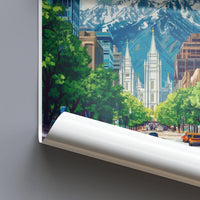 Salt Lake City  Poster - Utah Wall Art