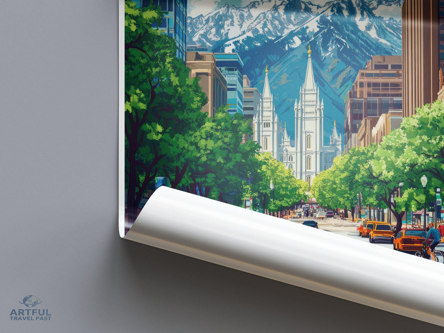 Salt Lake City  Poster - Utah Wall Art