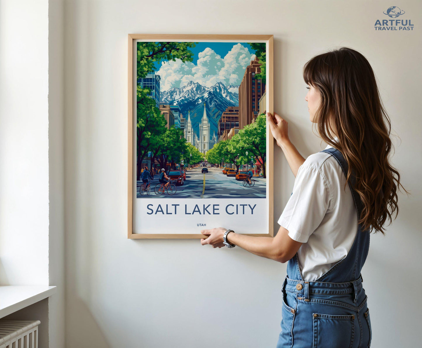 Salt Lake City  Poster - Utah Wall Art