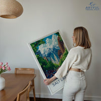 Salt Lake City  Poster - Utah Wall Art