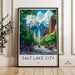 Salt Lake City  Poster - Utah Wall Art