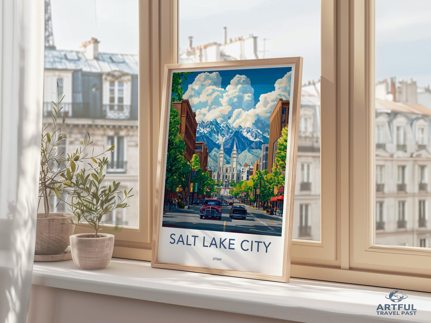 Salt Lake City  Poster - Utah Wall Art