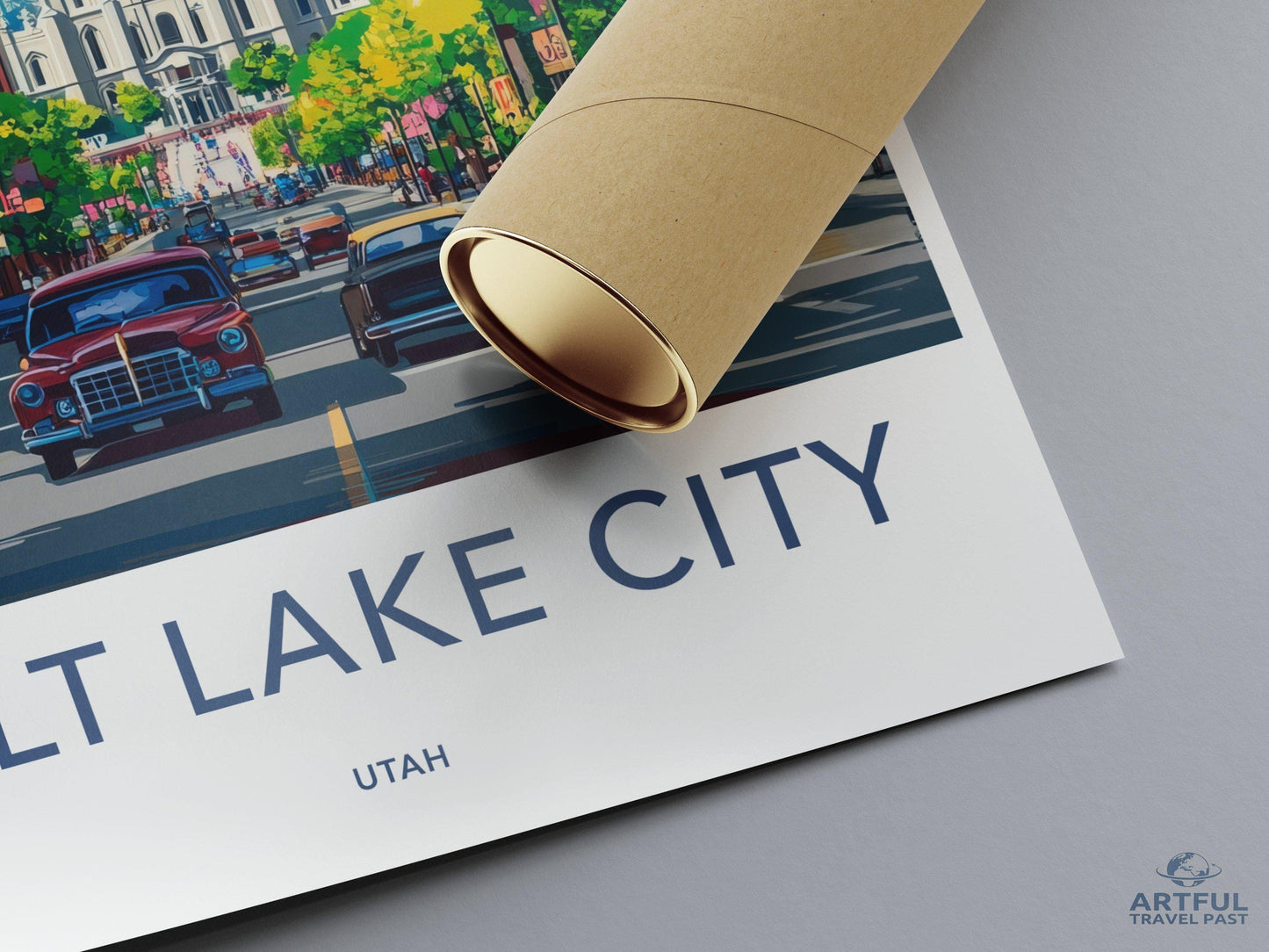 Salt Lake City  Poster - Utah Wall Art
