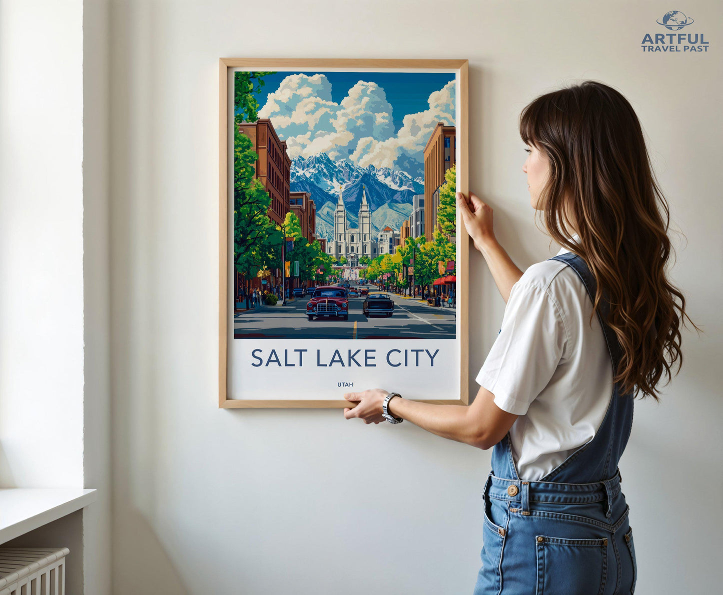 Salt Lake City  Poster - Utah Wall Art