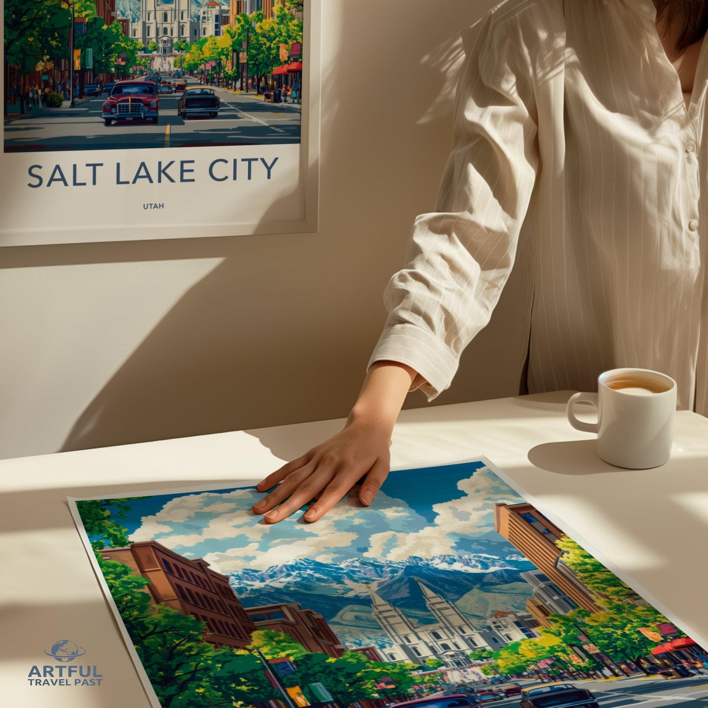Salt Lake City  Poster - Utah Wall Art