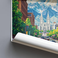 Salt Lake City  Poster - Utah Wall Art