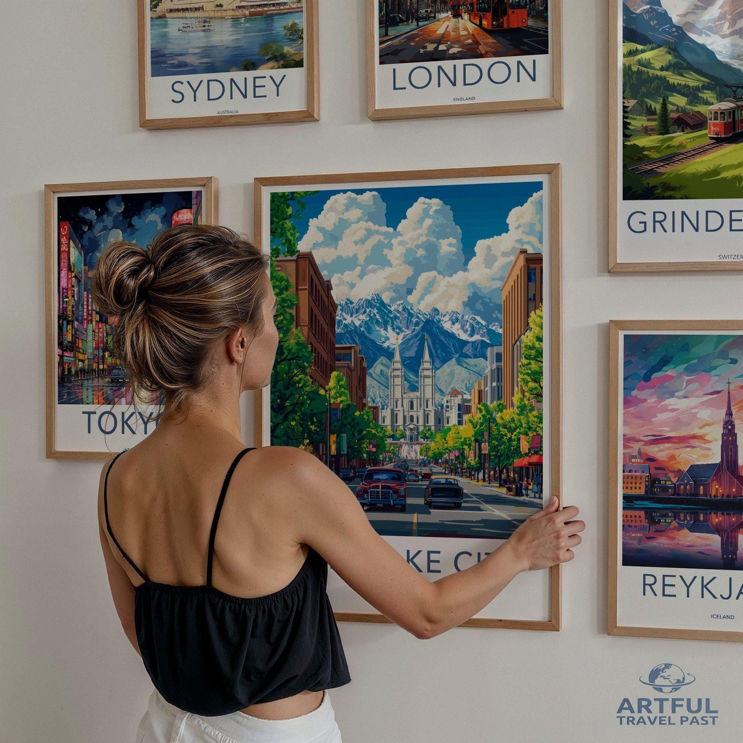 Salt Lake City  Poster - Utah Wall Art
