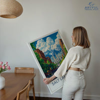 Salt Lake City  Poster - Utah Wall Art
