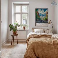 Salt Lake City  Poster - Utah Wall Art