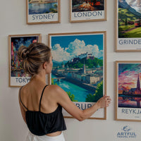 Salzburg Poster | Austria Wall Art | Europe Decor