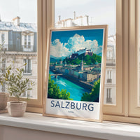 Salzburg Poster | Austria Wall Art | Europe Decor