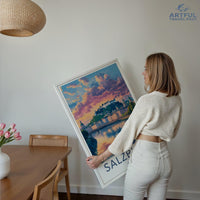 Salzburg Poster | Austria Wall Art | Europe Decor