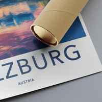 Salzburg Poster | Austria Wall Art | Europe Decor