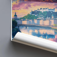 Salzburg Poster | Austria Wall Art | Europe Decor