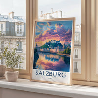 Salzburg Poster | Austria Wall Art | Europe Decor