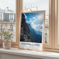 Samaria Gorge poster - Greece Wall Art