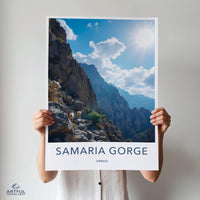 Samaria Gorge poster - Greece Wall Art