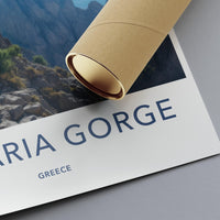 Samaria Gorge poster - Greece Wall Art